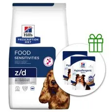 Hill's Prescription Diet Canine z/d AB+ 10 kg + 2x przekąski GRATIS