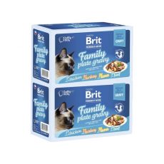 Saszetki BRIT Premium Cat Delicate Fillets in Gravy Family Plate 24 x 85 g