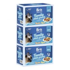 Saszetki BRIT Premium Cat Delicate Fillets in Gravy Family Plate 36 x 85 g