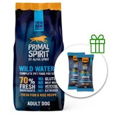 Primal Spirit Dog 70% Wild Waters morskie ryby 12 kg + 2 x przekąski GRATIS
