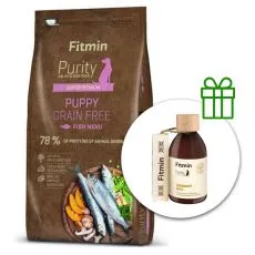 Fitmin Purity Puppy Grain Free Fish 12 kg + Fitmin Purity Olej z łososia GRATIS