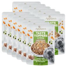 Saszetka Applaws Dog Taste Toppers w sosie jagnięcina, cukinia, marchew i ciecierzyca 12 x 85 g