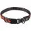 Dog Fantasy USB LED Nylonowa świecąca obroża S-M pomarańczowa 35-50 cm