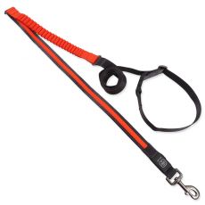 Dog Fantasy USB LED Świecące smycze do biegania pomarańczowe 180-250 cm