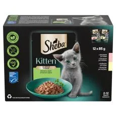Sheba Kitten Saszetki zmieszany wyb&oacute;r w soku 12 x 85 g
