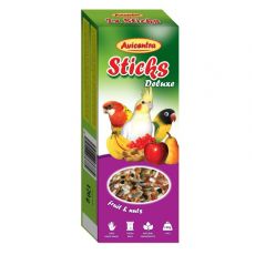 Avicentra Deluxe pałeczki dla małych papug - owoce i orzechy, 2 szt.