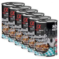 Alpha Spirit Meatballs - wieprzowe z kminkiem 6 x 400 g