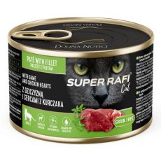 Super Rafi Cat Adult P&F Game and Chicken hearts 185 g