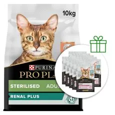 PRO PLAN CAT STERILISED RENAL PLUS Salmon 10 kg + 10 saszetek GRATIS