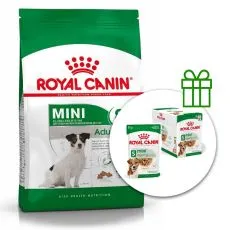 ROYAL CANIN MINI ADULT +8, 8 kg + 12 saszetek GRATIS