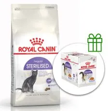 Royal Canin Sterilised 37 dla kot&oacute;w wykastrowanych 10 kg + 12 saszetek GRATIS
