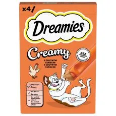 Dreamies Creamy z kurczakiem 4 x 10 g