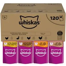Whiskas saszetki Uczta z drobiem w galaretce 120 x 85 g