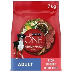 Purina ONE Medium/Maxi Adult karma dla ps&oacute;w wołowina 7 kg