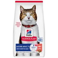 Hill's Science Plan Mature Adult 7+ sucha karma dla starszych kot&oacute;w z łososiem 10 kg