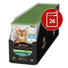 PRO PLAN Sterilised Maintenance saszetka dla kot&oacute;w biała ryba w sosie 26 x 85 g