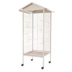 Klatka dla ptak&oacute;w Velio 78 x 75 x 165 cm BEŻOWA