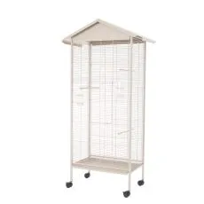 Klatka dla ptak&oacute;w Sento 78 x 48 x 156 cm BEŻOWA