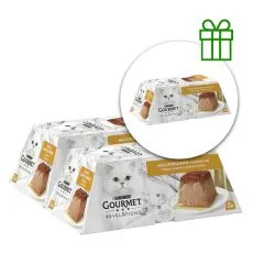 GOURMET Revelations miękki pasztet z kurczakiem i sosem 2x57g, 2+1 GRATIS