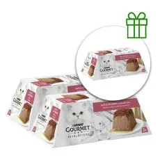 GOURMET Revelations miękki pasztet z łososiem i sosem 2x57g, 2+1 GRATIS