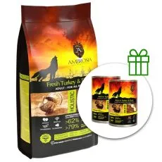 Ambrosia Adult All Breeds Fresh Turkey & Duck 12 kg + 2 konserwy GRATIS