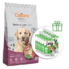 Calibra Dog Premium Line Senior & Light Beef 12 kg + 10 x przekąski GRATIS