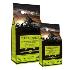 Black Olympus Senior, Light, Sterilized - Turkey & Salmon 12 kg + 2 kg GRATIS