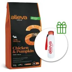 Alleva NATURAL dog chicken & pumpkin adult mini 12 kg + butelka termiczna GRATIS