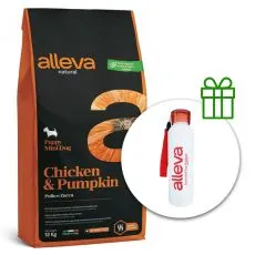 Alleva NATURAL dog chicken & pumpkin puppy mini 12 kg + butelka termiczna GRATIS