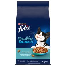 Felix Doubly Delicious karma dla kot&oacute;w łosoś, ryby morskie 10 kg