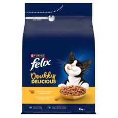 Felix Doubly Delicious karma sucha dla kot&oacute;w kurczak, indyk 3 kg