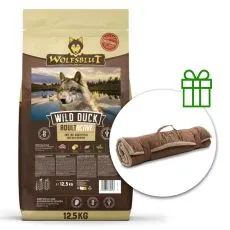WOLFSBLUT Active Wild Duck 12,5 kg + Koc podr&oacute;żny GRATIS