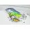 Salmo Slider Sinking 5cm/8g Chartreuse Blue