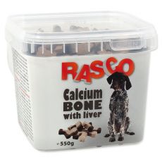 RASCO przysmak dla psa - kostka z wapniem i wątrobą, 550 g