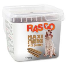 RASCO przysmak dla psa - maksi pałeczki gwiazdki z mięsem drobiowym, 700 g