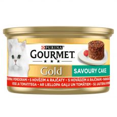 Konserwa Gourmet GOLD - Savoury Cake z wołowiną i pomidorami, 85g