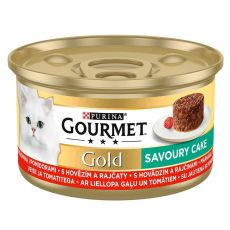 Konserwa Gourmet GOLD - Savoury Cake z wołowiną i pomidorami, 85g