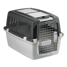 Plastikowy transporter Trixie GULLIVER 6 - ciemnopopielaty, 92 x 64 x 64 cm