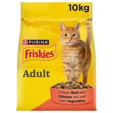 FRISKIES z wołowiną, kurczakiem i warzywami 10 kg