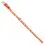 Świecąca sk&oacute;rzana obroża z gwiazdkami, pomarańczowa 21 - 29cm, 12mm