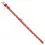 Świecąca sk&oacute;rzana obroża z gwiazdkami, czerwona 27 - 36cm, 15mm