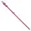Gładka sk&oacute;rzana obroża, r&oacute;żowa 21-29 cm, 12 mm