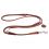 Okrągła smycz skórzana, z opcją regulacji Soft 125 - 183cm, 10mm - brązowa