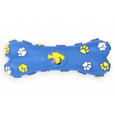 Zabawka dla psa - winylowa, piszcząca kostka, niebieska 15cm
