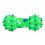Zabawka dla psa - winylowa, piszcząca sztangielka, zielona 10,5cm