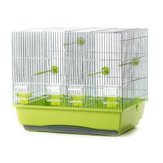 Klatka dla ptaków MESSI chrom - 54 x 39 x 47 cm CZARNA