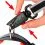 Smycz dla psa Sport Reflex nylonowa, czarna 120 cm