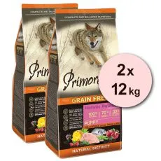 Primordial GF Puppy Chicken & Seafish 2 x 12 kg