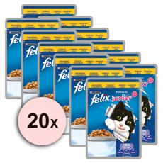 Felix Junior - mięso z kurczaka w galerecie , 20 x 100 g | ABC-ZOO