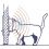 Drzwiczki dla kota Swing Microchip brązowe 22,5 x 16,2 x 25,2 cm